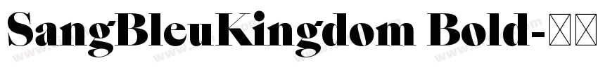SangBleuKingdom Bold字体转换